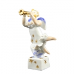 Angel with Trumpet 9.5 cm
Gold

Hand painted in Meissen, Germany